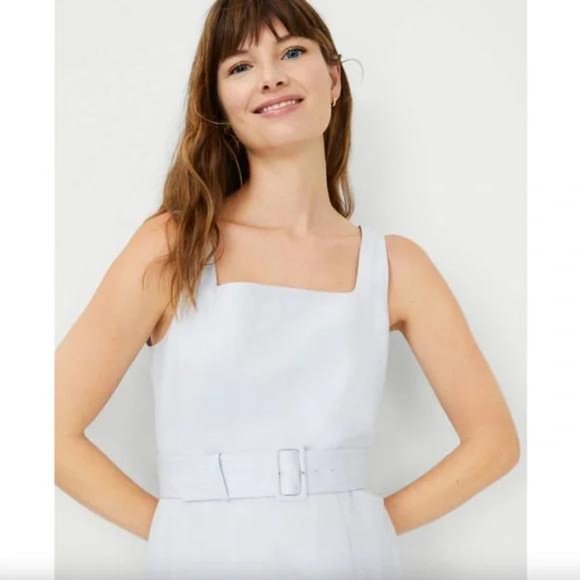 Ann Taylor Belted Flare Dress New - Picture 3 of 3